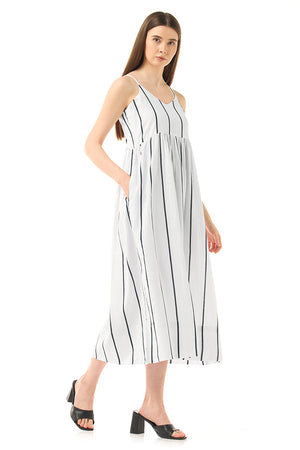 STRIPED MAXI DRESS