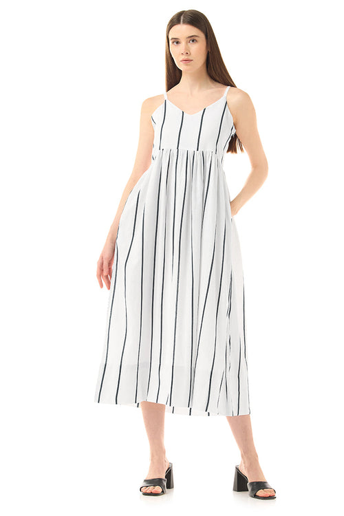 STRIPED MAXI DRESS